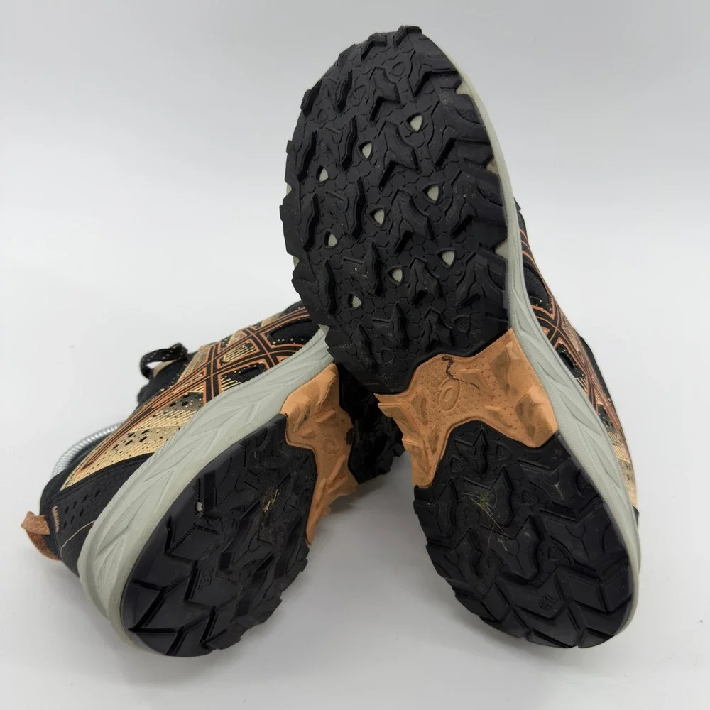 Asics Gel-Venture 9 Trail Running Shoes Black Orange Womens 8